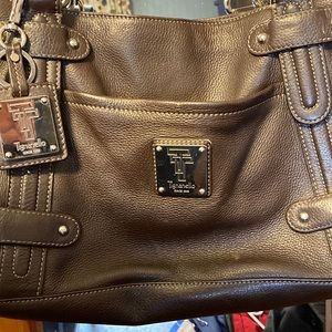 Tignanello brown shoulder strap purse